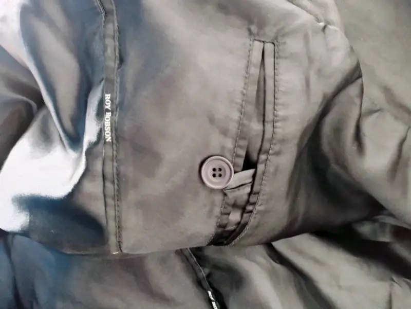 Chaqueta de cuerina negra para hombre - 2