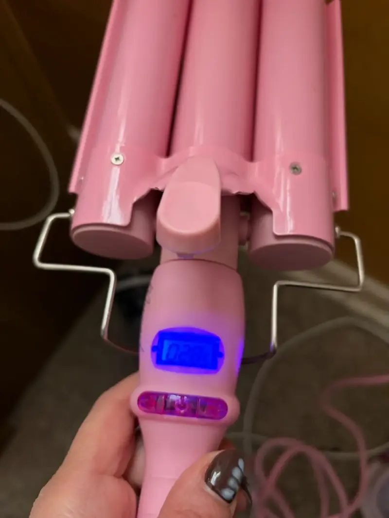 Rizador de Pelo Triple Barril Rosa - 5