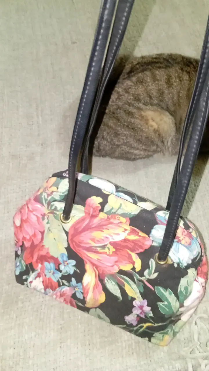 Cartera de hombro floral vintage - 2