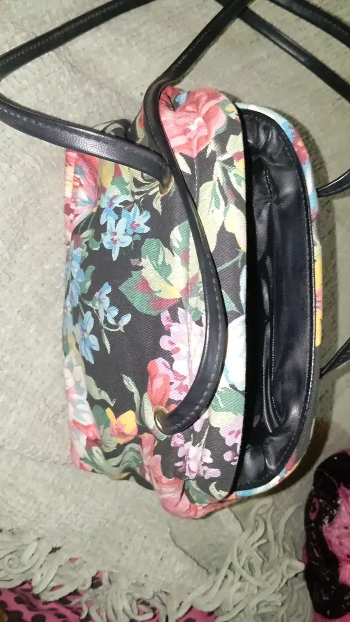 Cartera de hombro floral vintage - 4