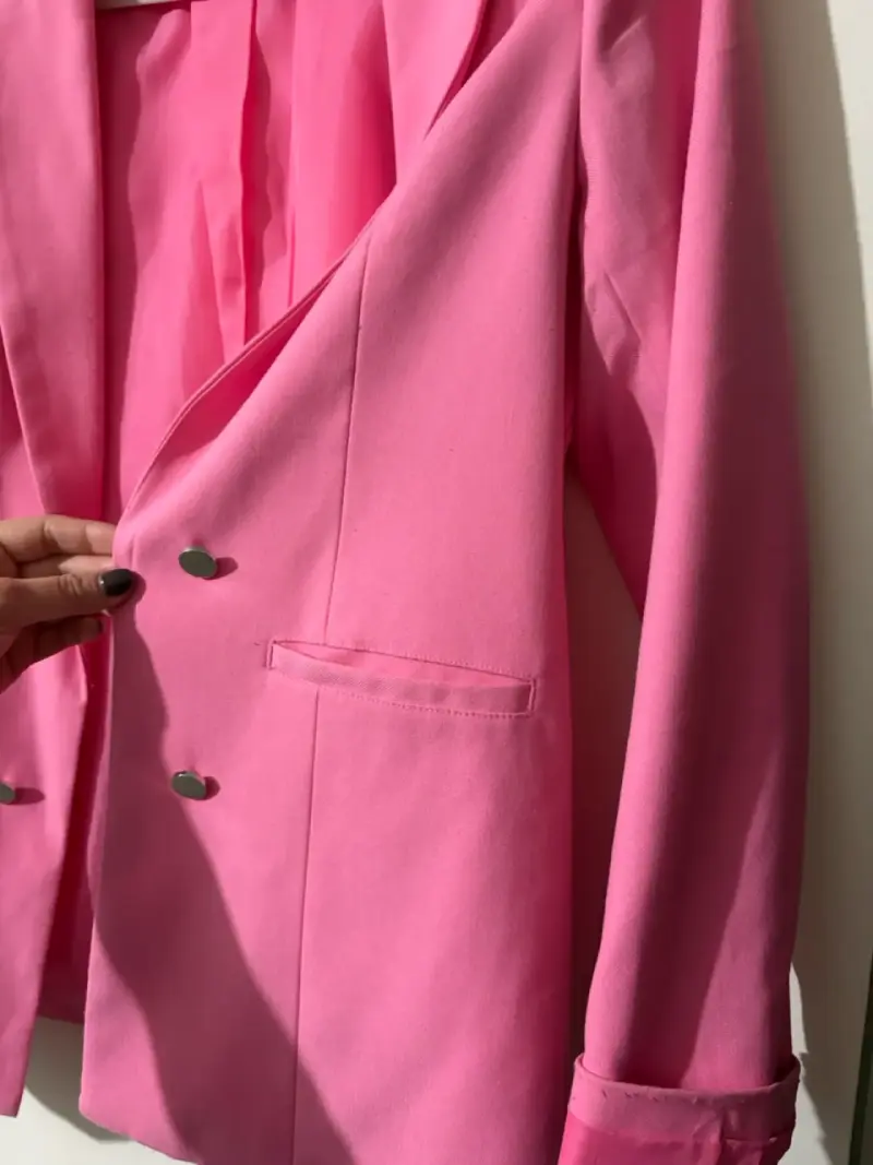 Blazer rosa mujer FSP elegante - 2