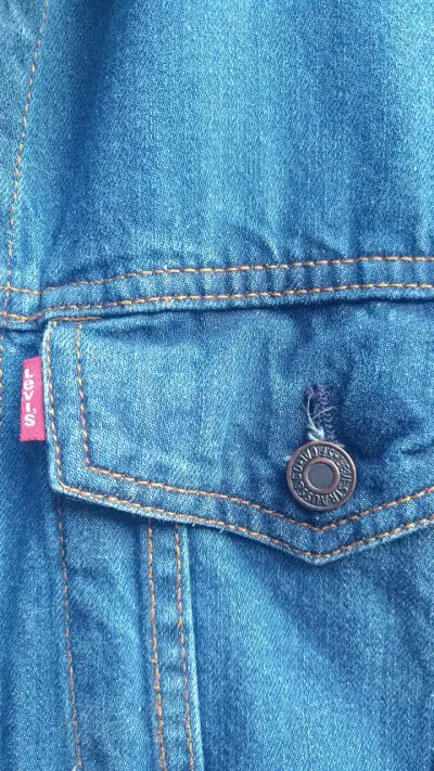 Chaqueta de mezclilla Levi's azul para hombre - miniatura 1