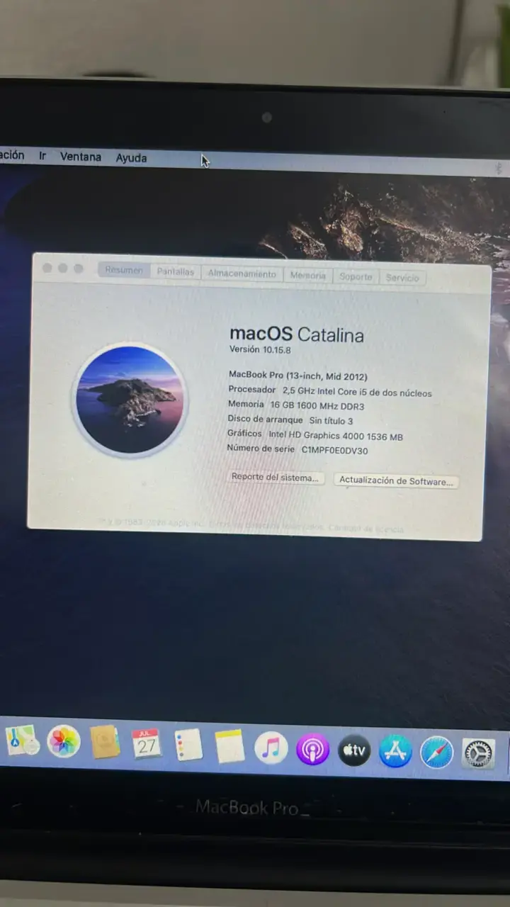 MacBook Pro 13” Mid 2012 | 16GB RAM | SSD 512GB - 3