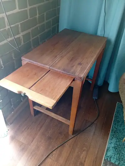 Mesa de Madera  linge era Extensible Vintag - miniatura 1