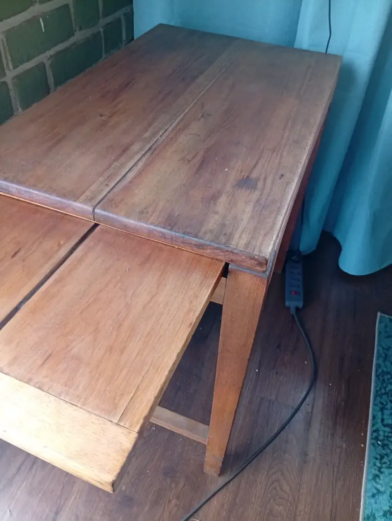 Mesa de Madera  linge era Extensible Vintag - 2
