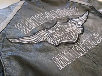 Chaqueta de cuero Harley-Davidson para motociclistas - miniatura 3