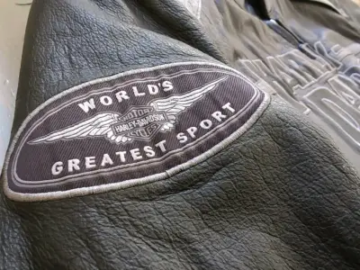 Chaqueta de cuero Harley-Davidson para motociclistas - miniatura 5