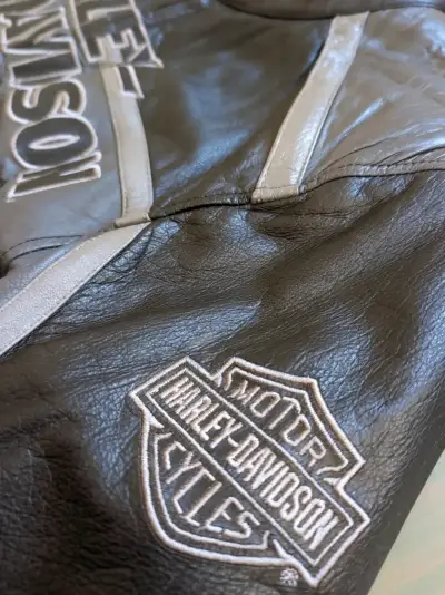 Chaqueta de cuero Harley-Davidson para motociclistas - miniatura 6