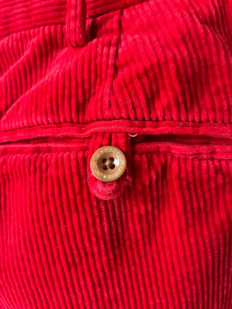 Pantalón de cotelé rojo. T35/30. Polo Ralph Lauren - 3