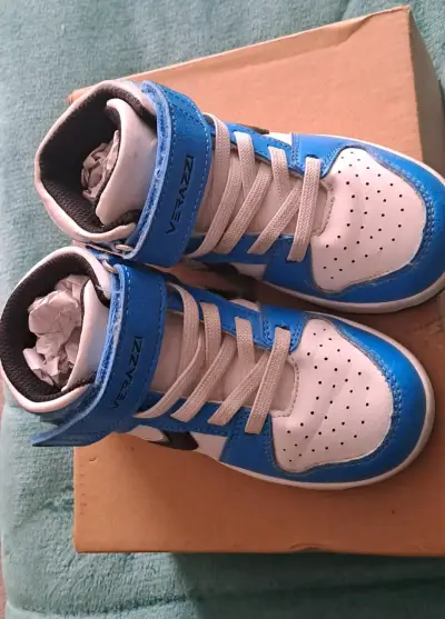 Zapatillas deportivas para niños azul y blanco - miniatura 1