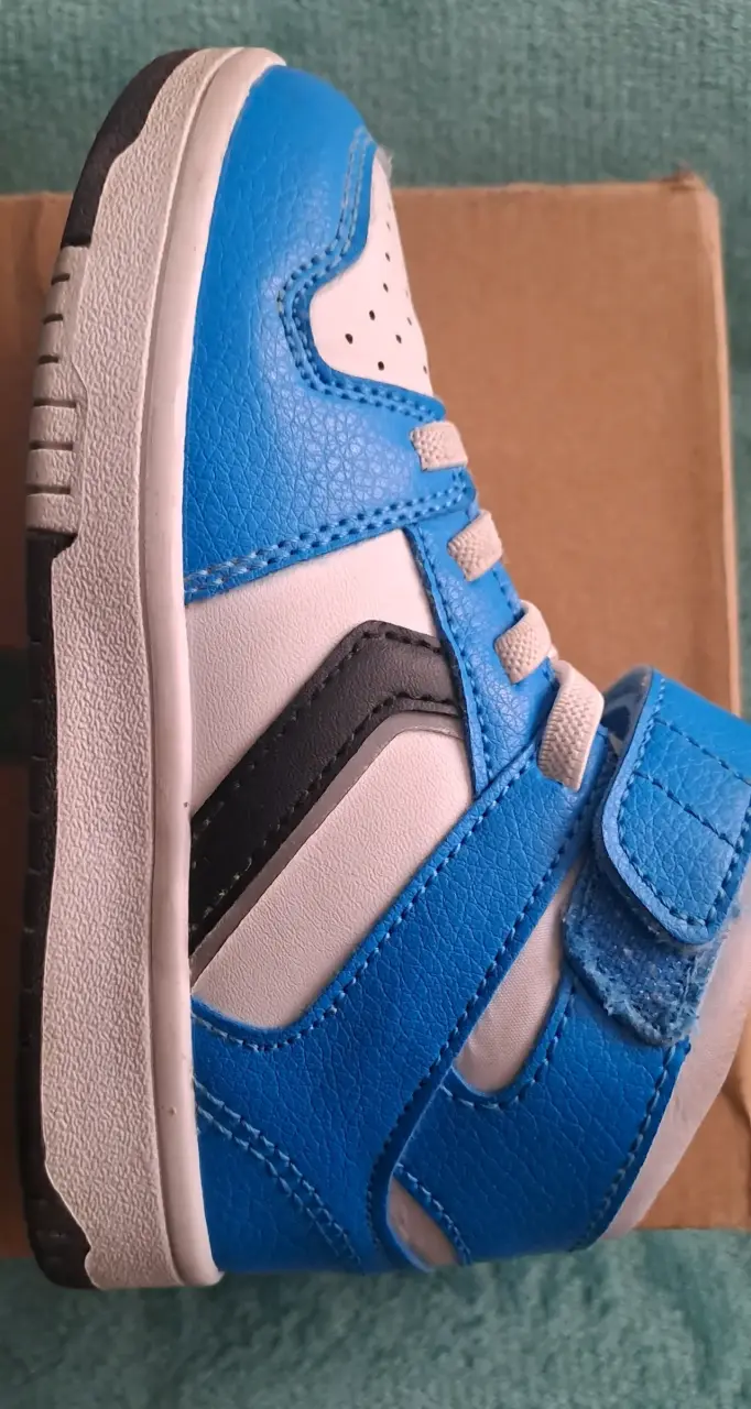 Zapatillas deportivas para niños azul y blanco - 4