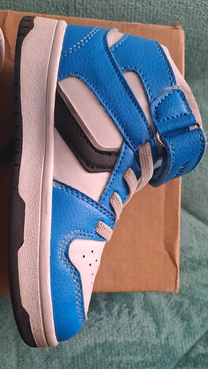 Zapatillas deportivas para niños azul y blanco - 5