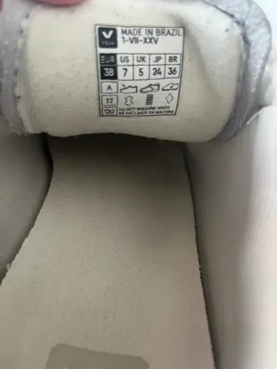 Zapatillas blancas Veja de cuero para mujer - miniatura 6