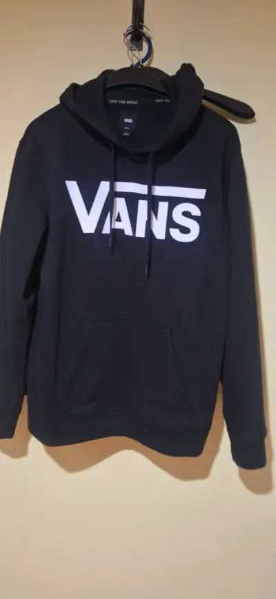Polerón negro Vans con capucha - miniatura 1