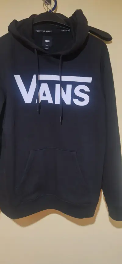 Polerón negro Vans con capucha - miniatura 3