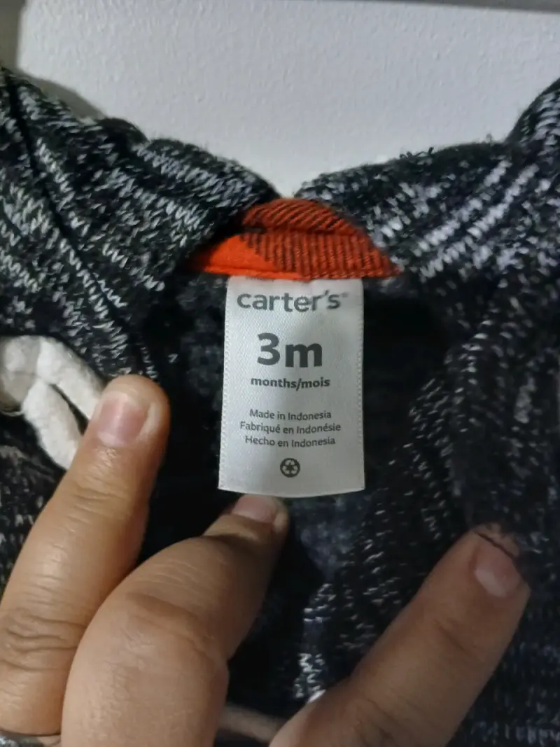 Abrigo de bebé Carter's 3 meses gris - 4
