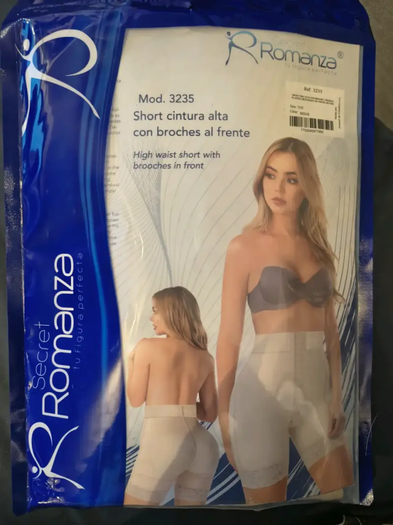 Short cintura alta con broches Secret Romanza - 2