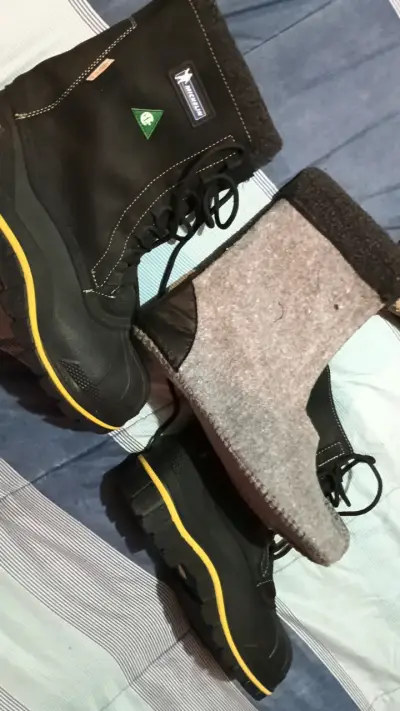 Botas de invierno Michelin negras con forro - miniatura 1