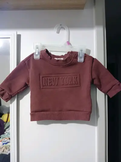 Polerón bebé burdeos Collocky 3-6 meses - miniatura 2