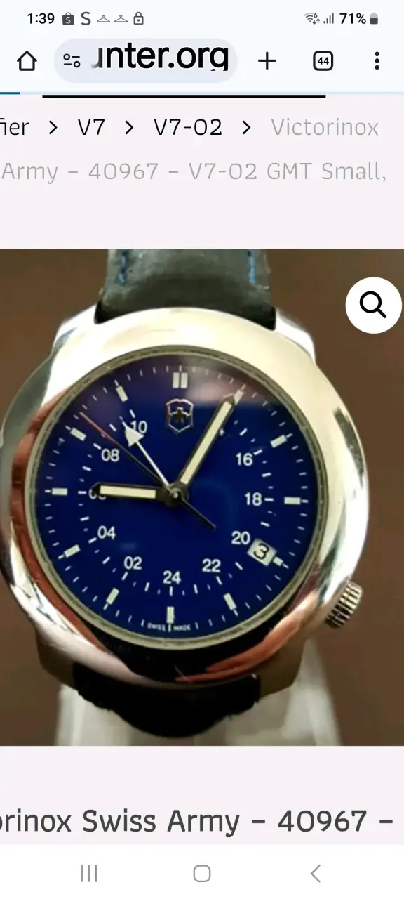Reloj Victorinox Swiss Army V7-02 GMT - 1