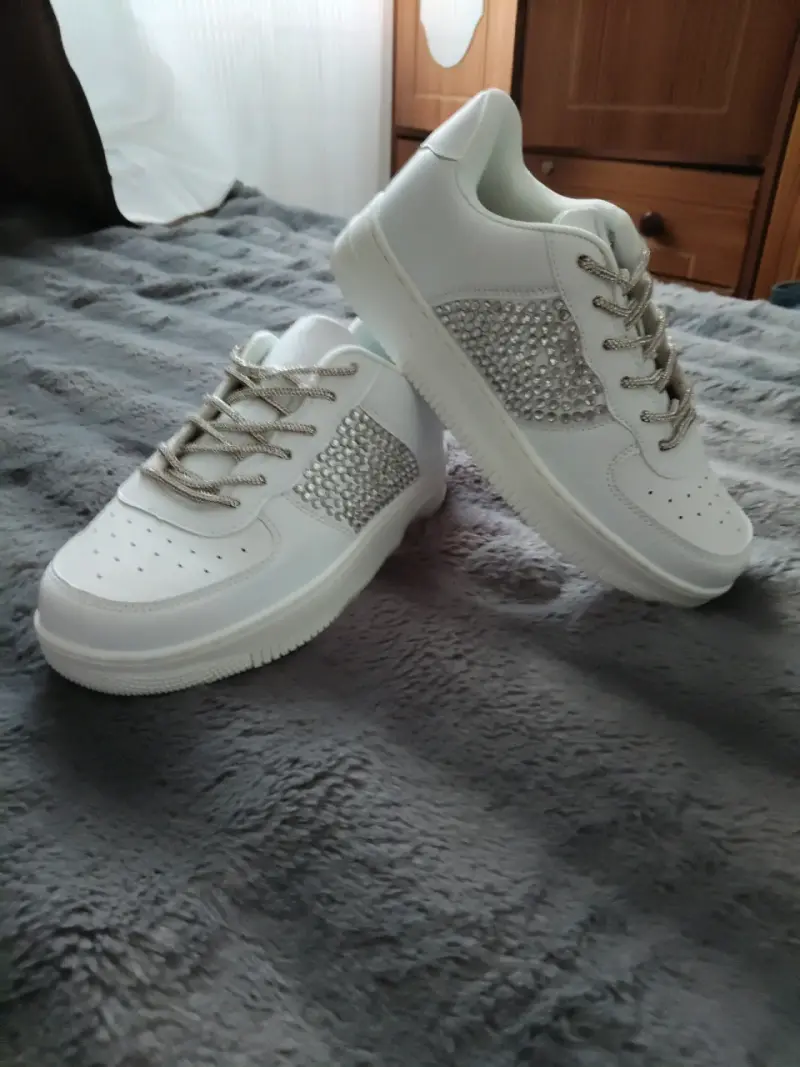 Zapatillas deportivas blancas unisex nuevas - 6