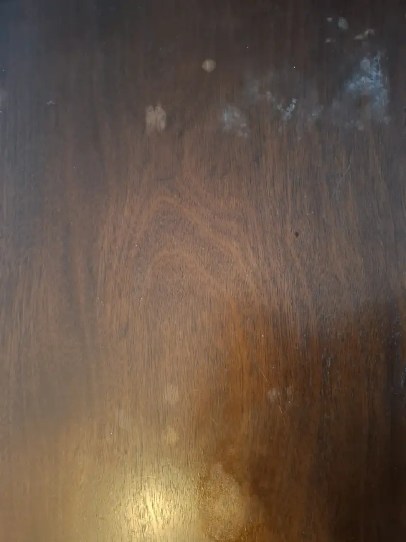 Mesa comedor de madera,  4 sillas, color chocolate - 2