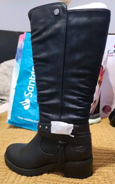 Botas negras nuevas N37 - miniatura 2