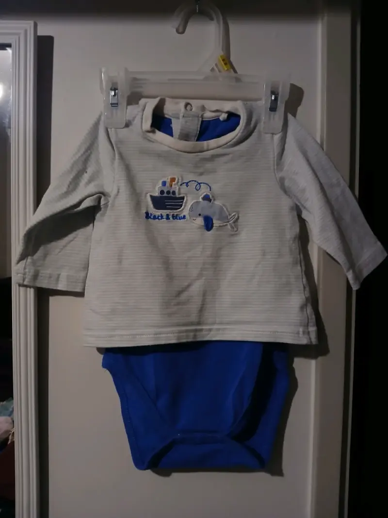 Conjunto de bebé Black & Blue 6M - 2
