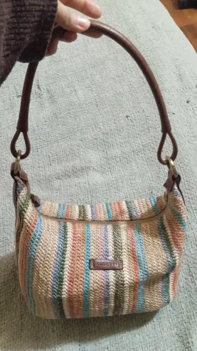 Bolso de mano Rosetti multicolor tejido - miniatura 2