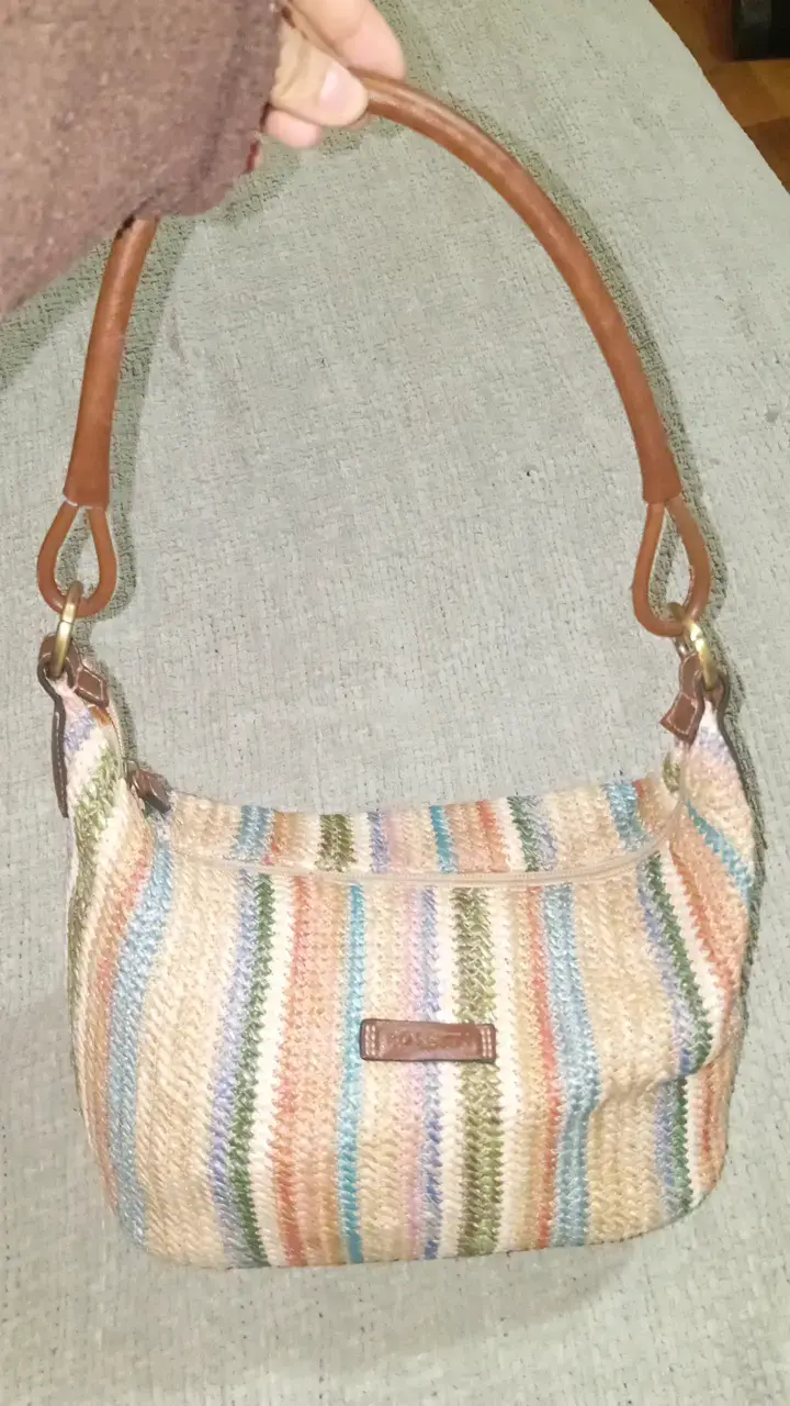 Bolso de mano Rosetti multicolor tejido - 3