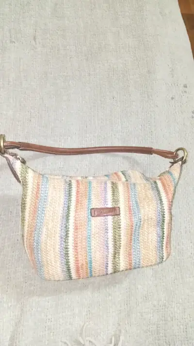 Bolso de mano Rosetti multicolor tejido - miniatura 6