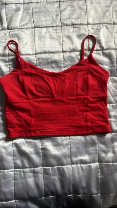 Top rojo de tirantes para mujer - miniatura 1