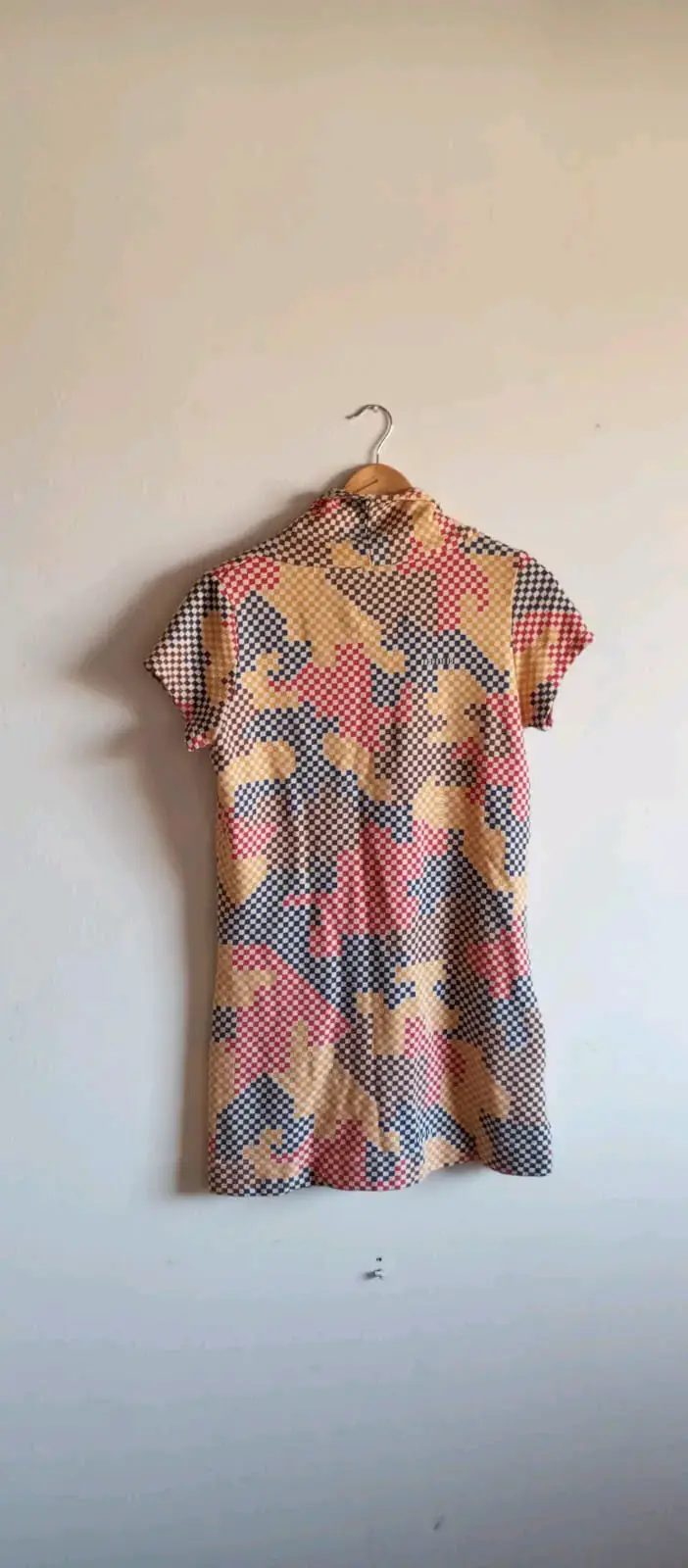 Vestido estampado con flores bordadas - 2