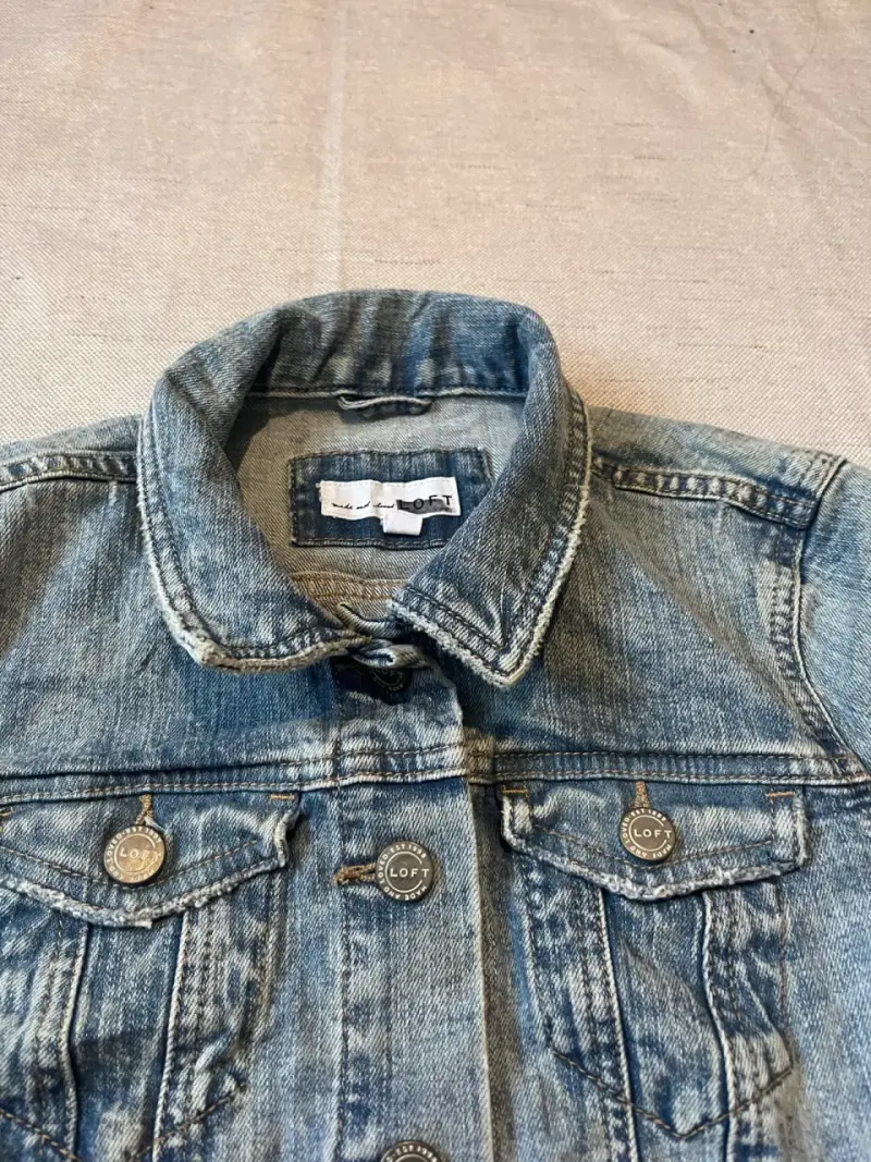 Chaqueta de mezclilla para mujer azul claro - 2