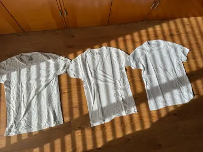 Pack de Poleras Básicas Hanes Negras Blancas tal M - miniatura 4