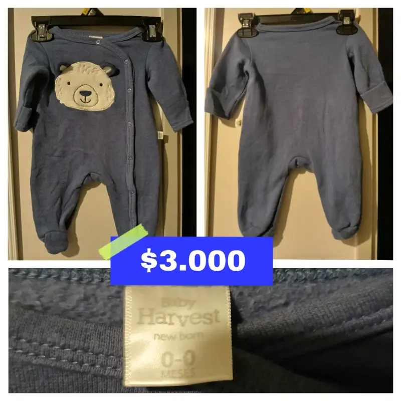 Enterito de bebé azul Baby Harves