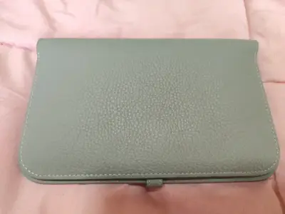 [nuevo original]Cartera de cuero verde Hermès eleg - miniatura 2