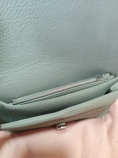 [nuevo original]Cartera de cuero verde Hermès eleg - miniatura 6