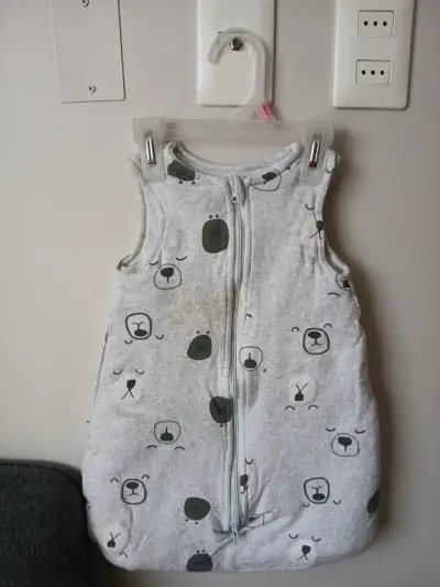 Saco de dormir para bebé URB 0-6M gris - miniatura 2