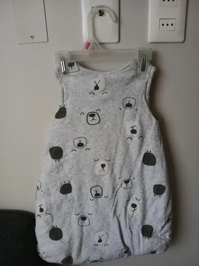 Saco de dormir para bebé URB 0-6M gris - miniatura 3
