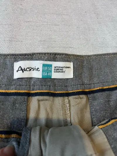Shorts beige para hombre Aussie talla 50 - miniatura 3