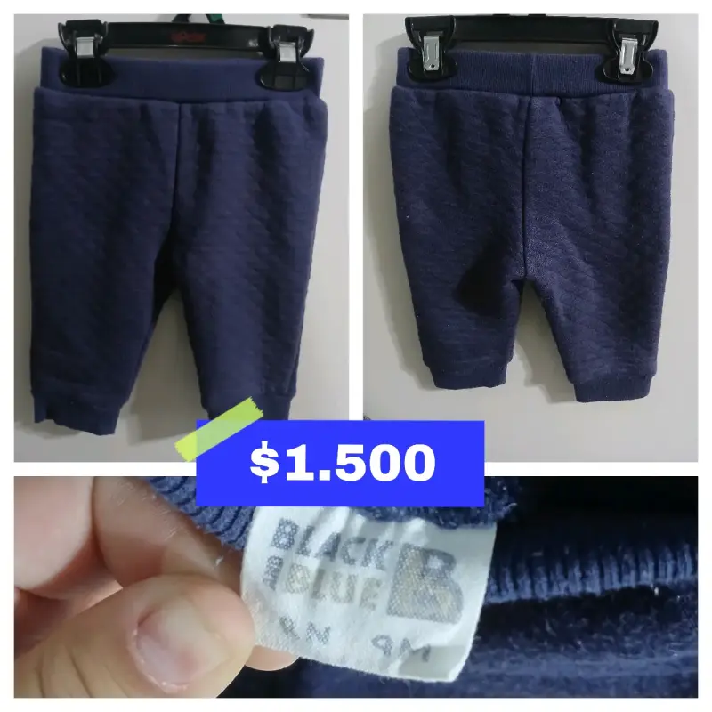 Pantalones de bebé azul marino Black Blue