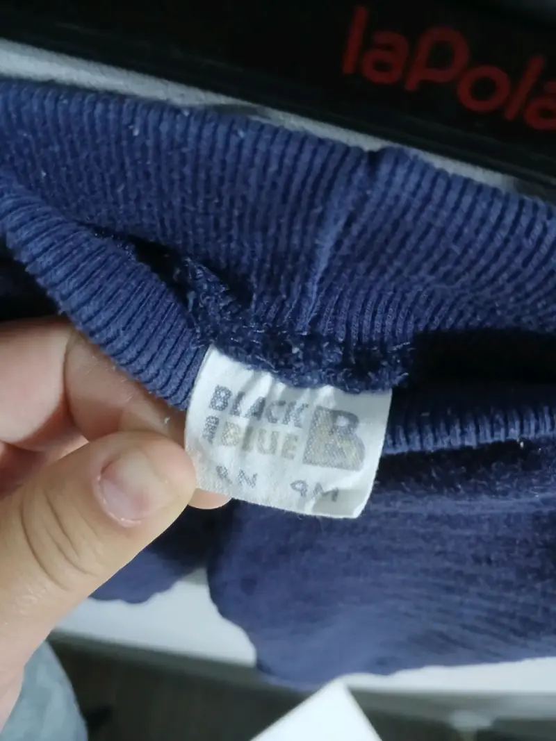 Pantalones de bebé azul marino Black Blue - 4