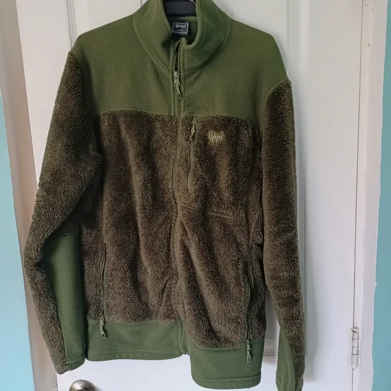 Chaqueta polar verde oliva lippi con cierre - 2