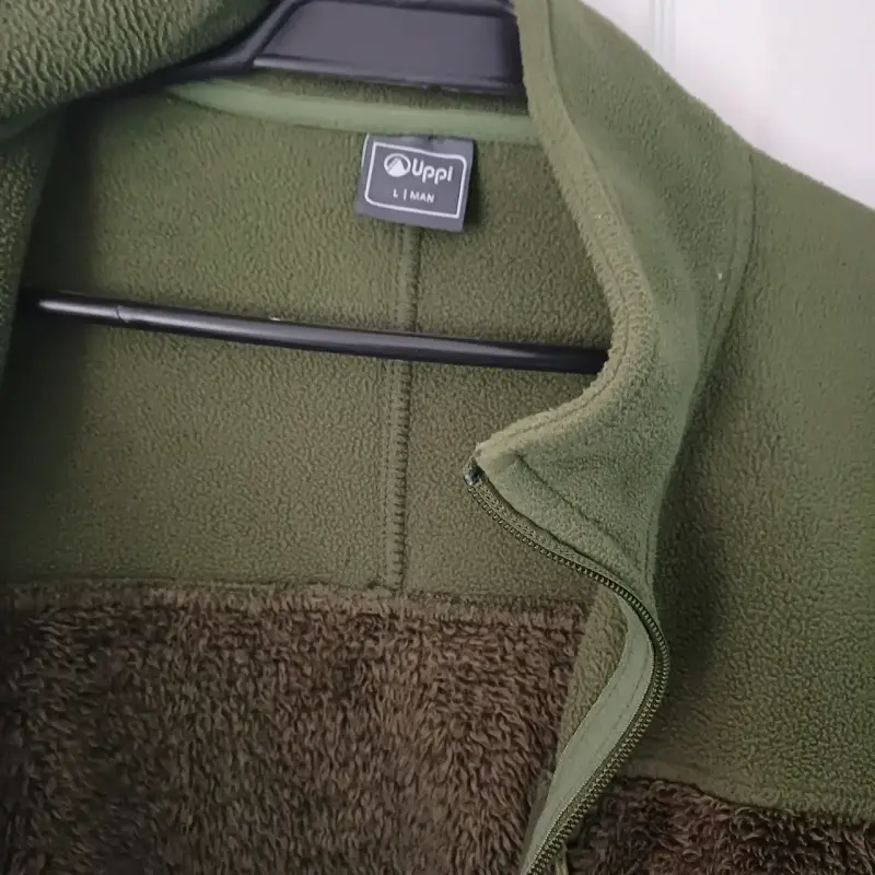 Chaqueta polar verde oliva lippi con cierre - 4
