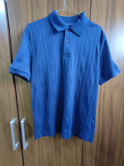 Polera polo azul para hombre - miniatura 1
