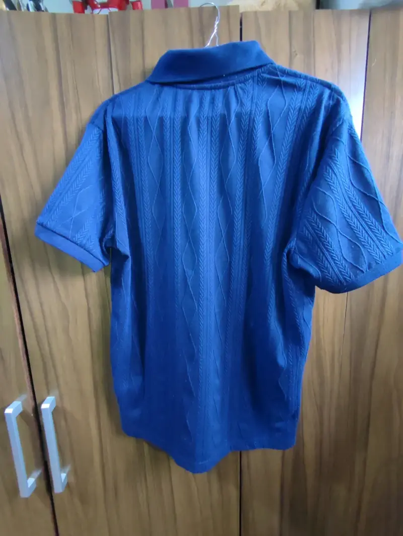 Polera polo azul para hombre - 2