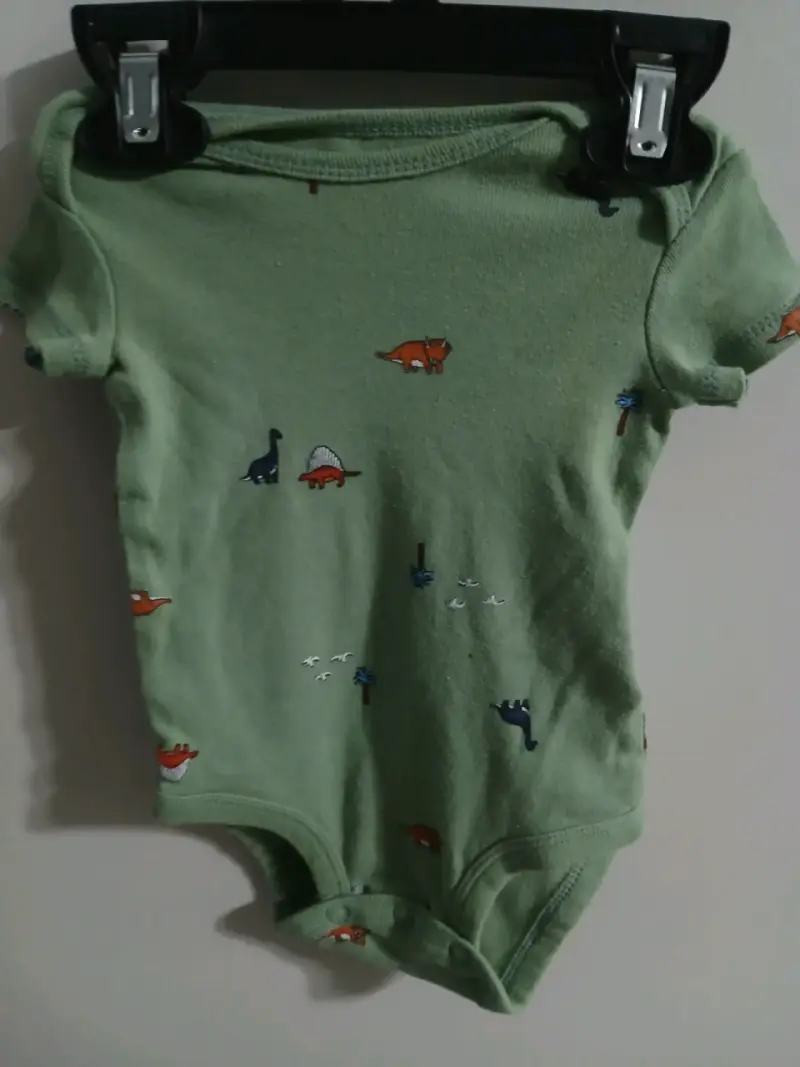 Body de bebé verde con dinosaurios Carter's - 2