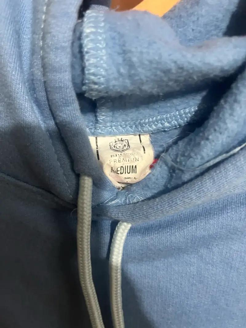 Polerón azul con capucha talla M - 3