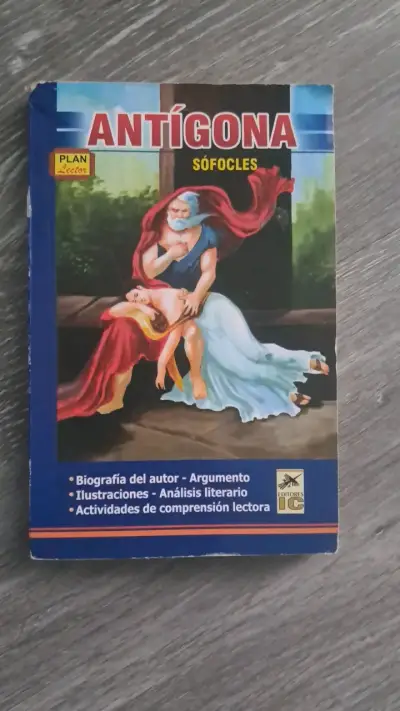 Libro Antígona de Sófocles con análisis literario - miniatura 1